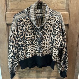 Cheetah print sweater by BKE